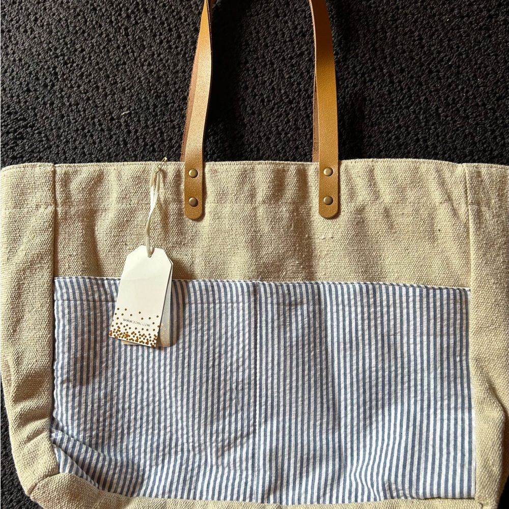 Canvas Seersucker Tote